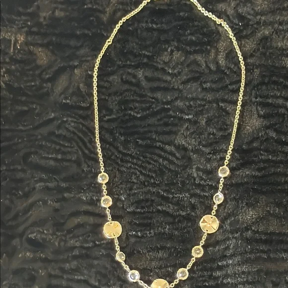 Ippolita *Rose Gold Necklace 18" Wavy Disc & Quartz Stone - Picture 9 of 11